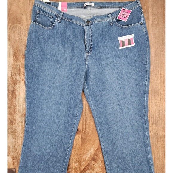 Lee Jeans Womens 26W Medium At The Waist Stretch Straight Classic Irregular NWT - Picture 2 of 8